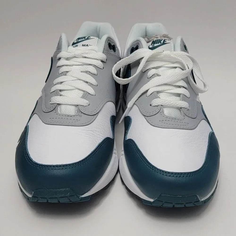 Nike Air MAX 1 LV8 White Dark Teal Green Shoes Sneakers Men's 9.5 DH4059-101 11W